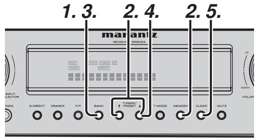MARANTZ SR 5023 - MÉMOIRE DE PRÉSELECTION AUTOMATIQUE - 1