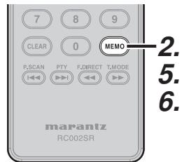 MARANTZ SR5023 - SAISIE DU NOM DES STATIONS PRSELECTIONNÉES - 3