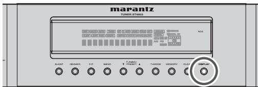 MARANTZ ST6003 - MODE D'AFFICHAGE - 1