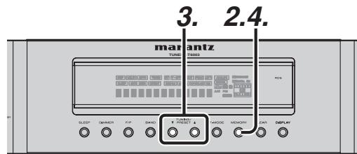 MARANTZ ST6003 - MÉMOIRE DE PRÉSELECTION MANUELLE - 1