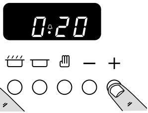 FALCON CLAS110 - De tijd instellen voor een bepaald gerecht (minutenteller) - 2