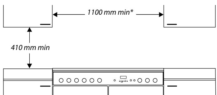 FALCON TOL110 VIT - Het fornuiis plaatsen - 2