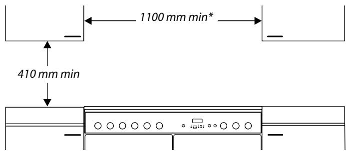 FALCON TOLEDO XT 110DFSS - Positionnement de la cusinière - 2