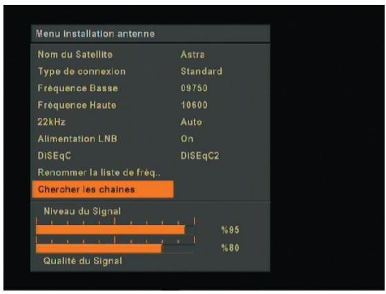 OPTEX FRANSAT ORS 9945-HD - Selectionner le satellite - 1