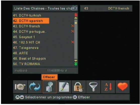 OPTEX FRANSAT ORS 9945-HD - NAVIGUER PARMIS LA LISTE DES PROGRAMMES - 3