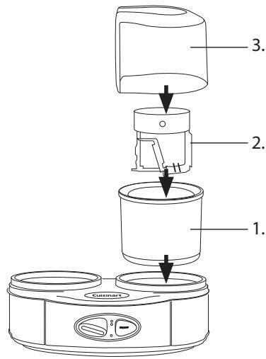 CUISINART ICE40 - Assemblier la sorbetière - 1