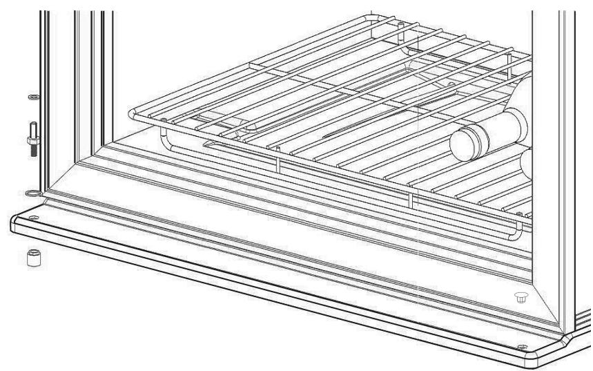LA SOMMELIERE CTV175 - Alternative hanging of the door (excepted door with lock) - 5