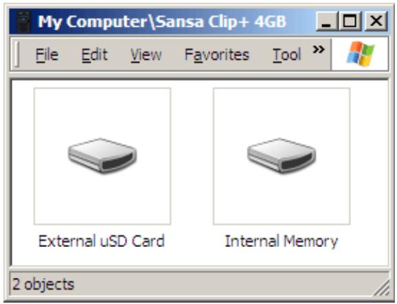 SANDISK SANSA CLIP - Mode Detection automatique ou MTP - 2