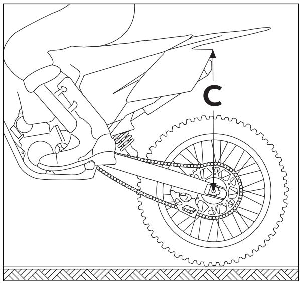 KTM 525 EXC - Détermination de l'enforcement en statique de l'amortisseur - 1