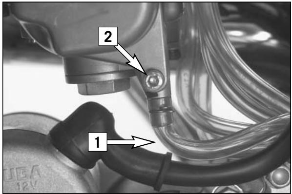 KTM 525 MXC - Contrôle de la hauteur de cuve (position du flotteur) * - 1