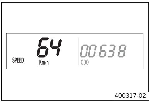 KTM 530 EXC-R EU - Mode d'affichage SPEED (vitesse) - 1
