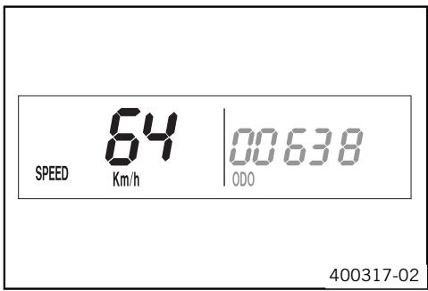 KTM 530 EXC-R SIX DAYS - Mode d'affichage SPEED (vitesse) - 1
