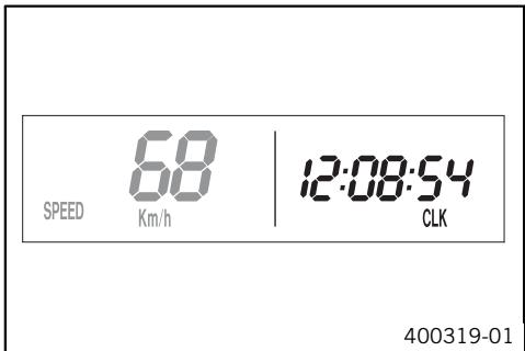 KTM 530 EXC-R UK - Mode d'affichage SPEED / CLK (heure) - 1