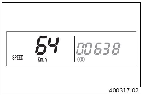 KTM 530 XC-W SIX DAYS USA - Mode d'affichage SPEED (vitesse) - 1