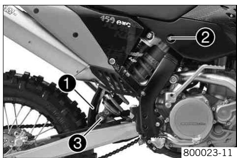 KTM 530 XC-W SIX DAYS USA - Monter l'amortisseur - 1