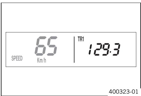 KTM 530 XC-W SIX DAYS USA - Mode d'affichage SPEED/TR1 (trip master 1) - 1