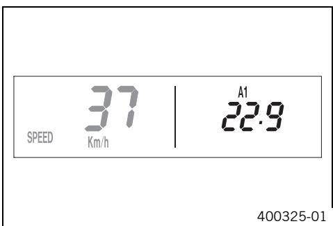 KTM 530 XC-W SIX DAYS USA - Mode d'affichage SPEEDA1 (vitesse moyenne 1) - 1