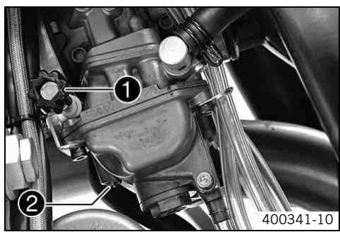 KTM 530 XC-W USA - Ralenti du carburateur - 1