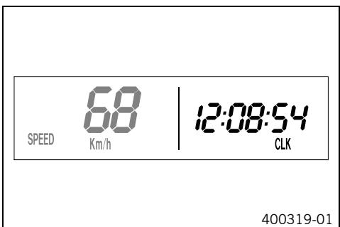 KTM 530 XC-W USA - Mode d'affichage speed/clk (heure) - 1