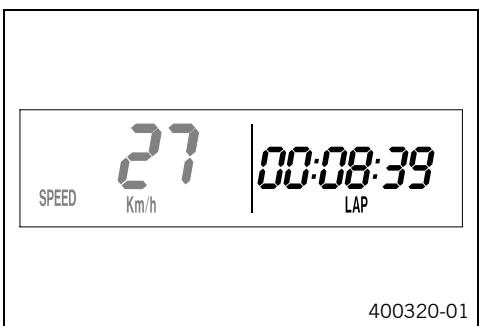 KTM 530 XC-W USA - Mode d'affichage speed/lap (temps au tour) - 1
