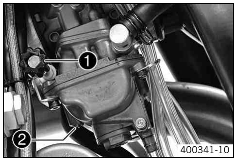 KTM 530 XC-W USA - Carburateur - régler le ralenti - 1