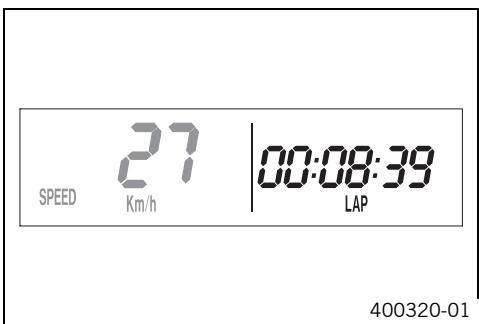 KTM 530 XC-W ZA - Mode d'affichage speed/lap (temps au tour) - 1