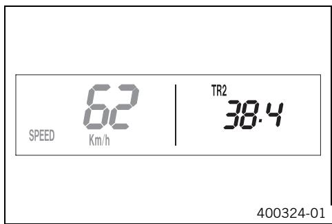 KTM 530 XC-W ZA - Mode d'affichage SPEED/TR2 (trip master 2) - 1