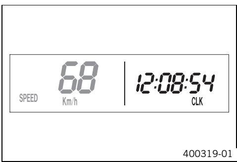 KTM 530 XC-W ZA - Mode d'affichage speed/clk (heure) - 1