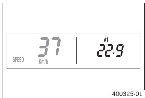 KTM 530 XC-W ZA - Mode d'affichage SPEEDA1 (vitesse moyenne 1) - 1