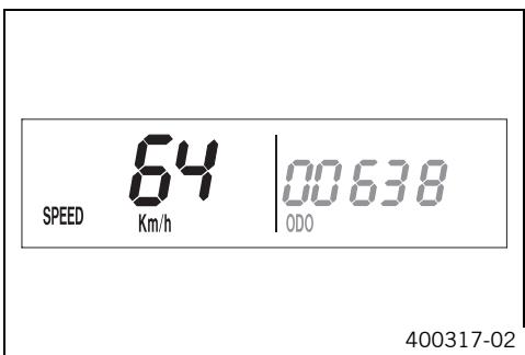 KTM 530 XC-W ZA - Mode d'affichage SPEED (vitesse) - 1