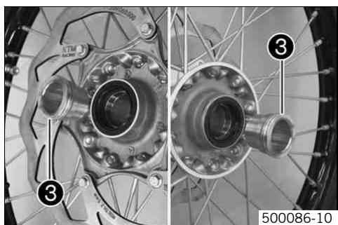 KTM 530 XC-W ZA - Déposer la roue avant - 4