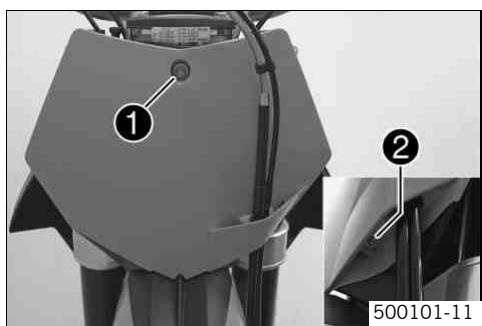 KTM 530 XC-W ZA - Monter la plaque frontale (400 XC-W USA) - 1