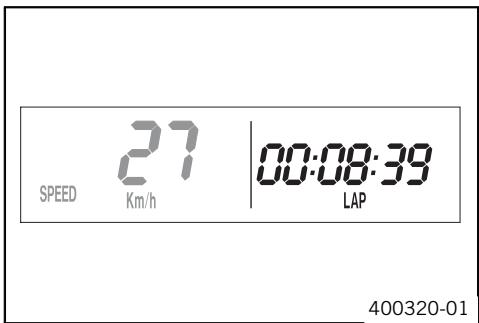 KTM 530 XCR-W ZA - Mode d'affichage SPEED/LAP (Temps au tour) - 1