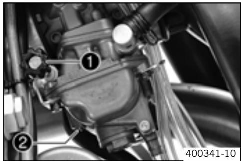 KTM 530 XCR-W ZA - Réglage du ralenti du carburateur - 1