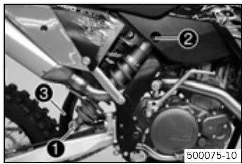 KTM 530 XCR-W ZA - Déposer l'amortisseur - 1