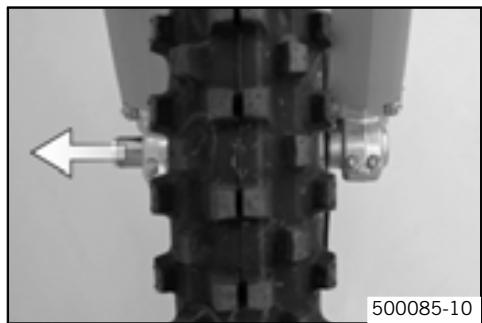 KTM 530 XCR-W ZA - Déposer la roue avant - 3