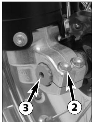 KTM 640 LC4 - Vérification des plaquettes de frein à l'arrête - 1