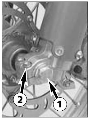 KTM 640 LC4-E - Vérification des plaquettes de frein à l'arrêt - 2