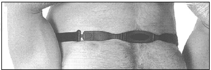 CARE FITNESS RAMEUR - Positionner le transmetteur de poitrine - 2