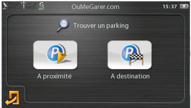 COYOTE NAV V2 - Disponibilités des parkings - 1