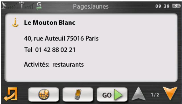 COYOTE NAV V2 - Recherche locale PagesJaunes - 3