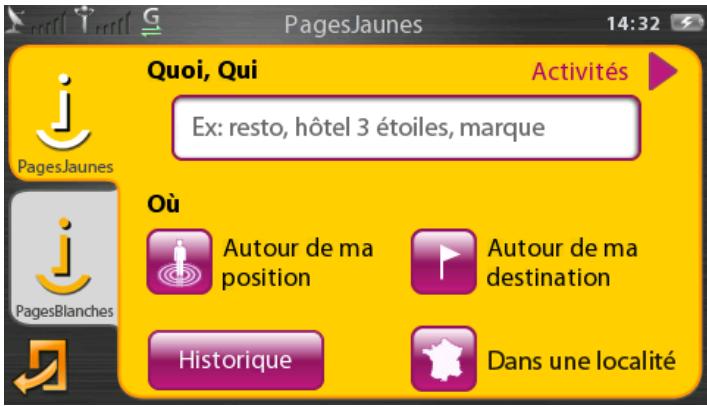 COYOTE NAV V2 - Recherche locale PagesJaunes - 1