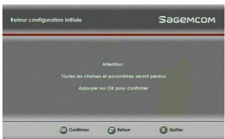 SAGEMCOM DS87 - Retour à la configuration initiale - 1