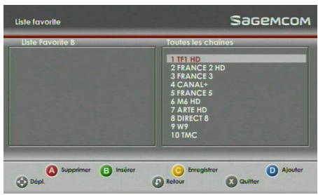 SAGEMCOM DS87 - Création et modification par le menu dédié - 2
