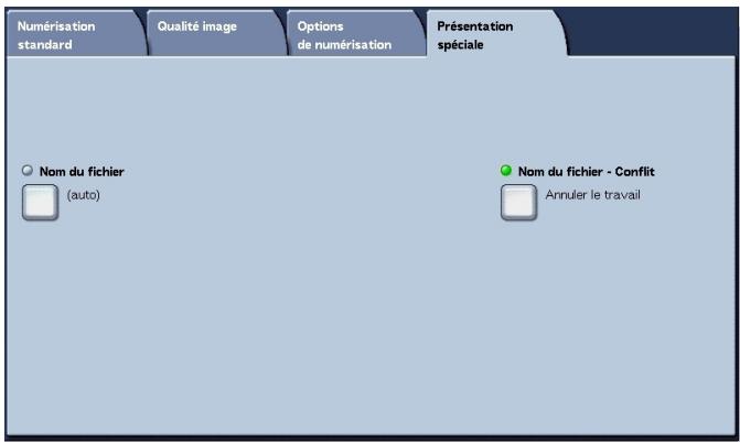 XEROX 4590 - Nom de fichier - Conflit (Procedure à executer en cas de conflit de nom de fichier) - 3