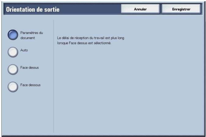 XEROX 4590 - Orientation de sortie - 2