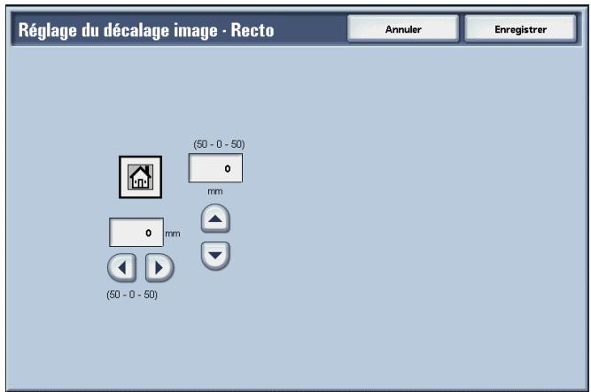 XEROX 4590 - Écran Régler décalage image - Recto / Verso - 2