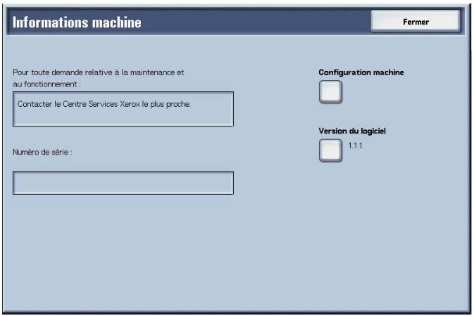 XEROX 4590 - Informations machine - 2