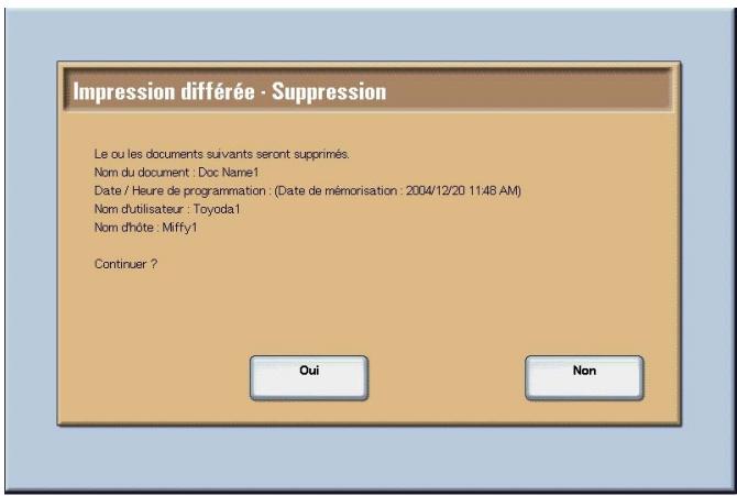 XEROX 4590 - Si I'on sélectionne Supprimer - 2