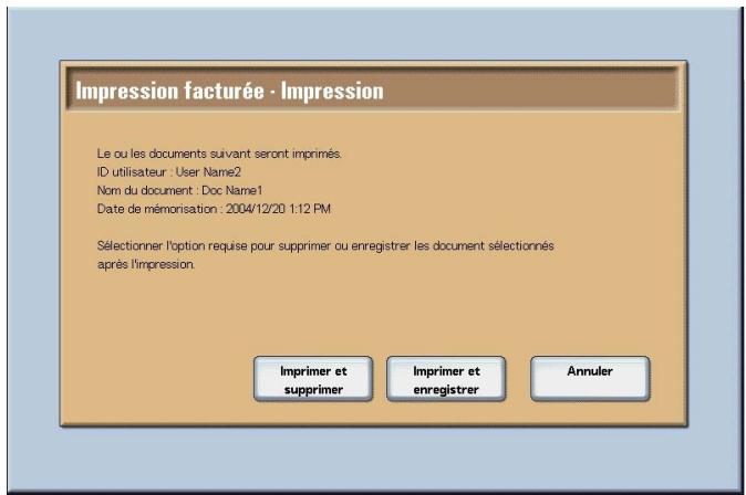 XEROX 4590 - Si I'on sélectionne Imprimer - 2